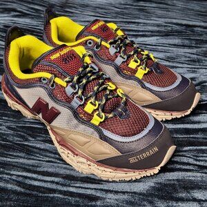 New Balance, Mens Size 9, Blue Brown Neon Green